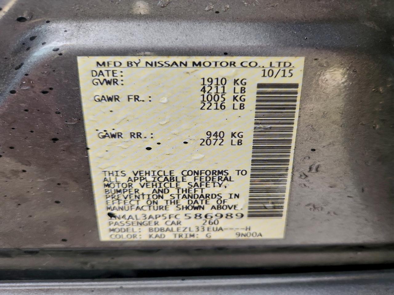 Nissan Altima 2.5 Image 8