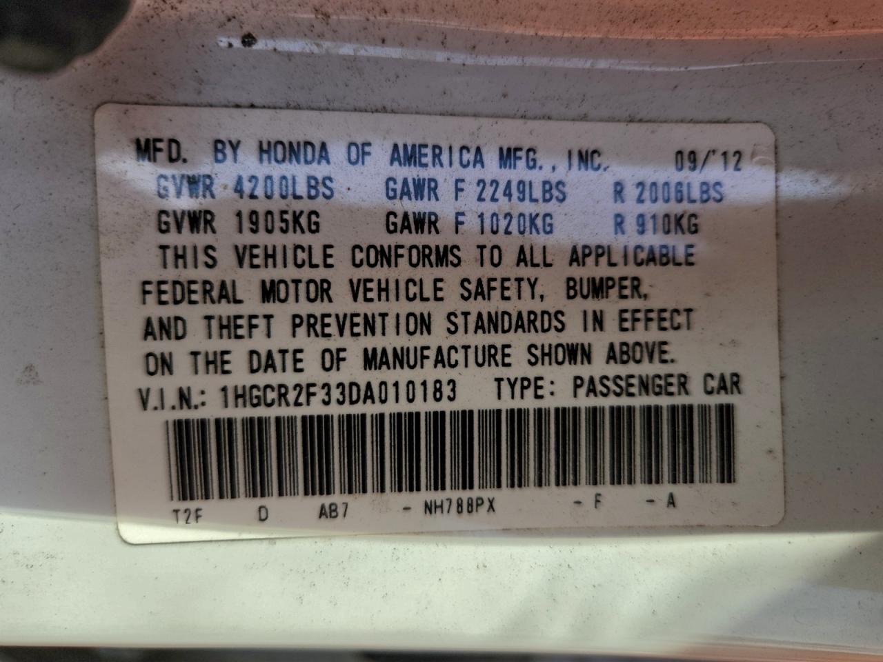 Honda Accord Lx Image 13