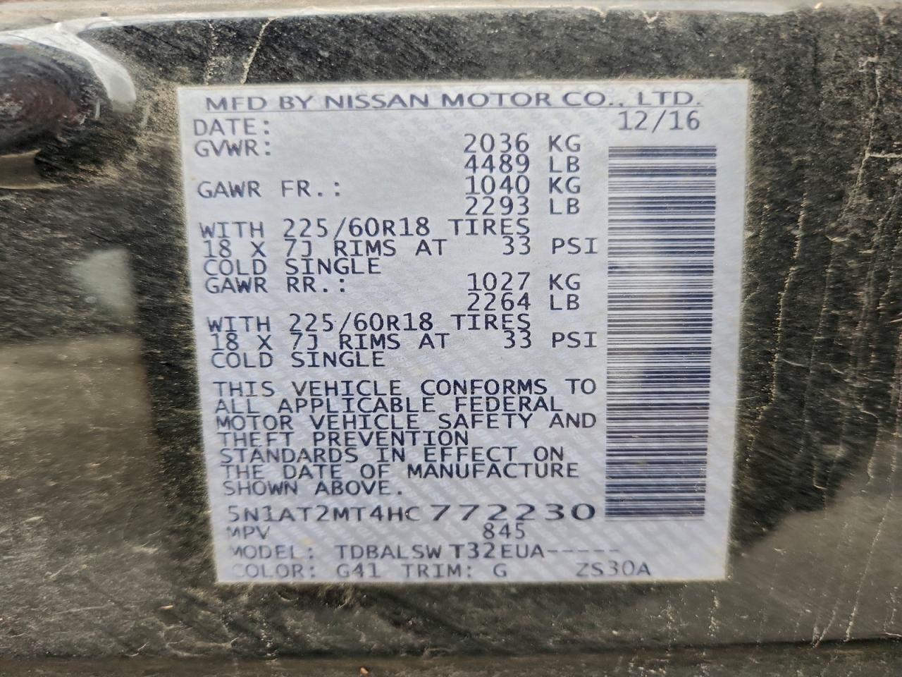 Nissan Rogue S Image 10