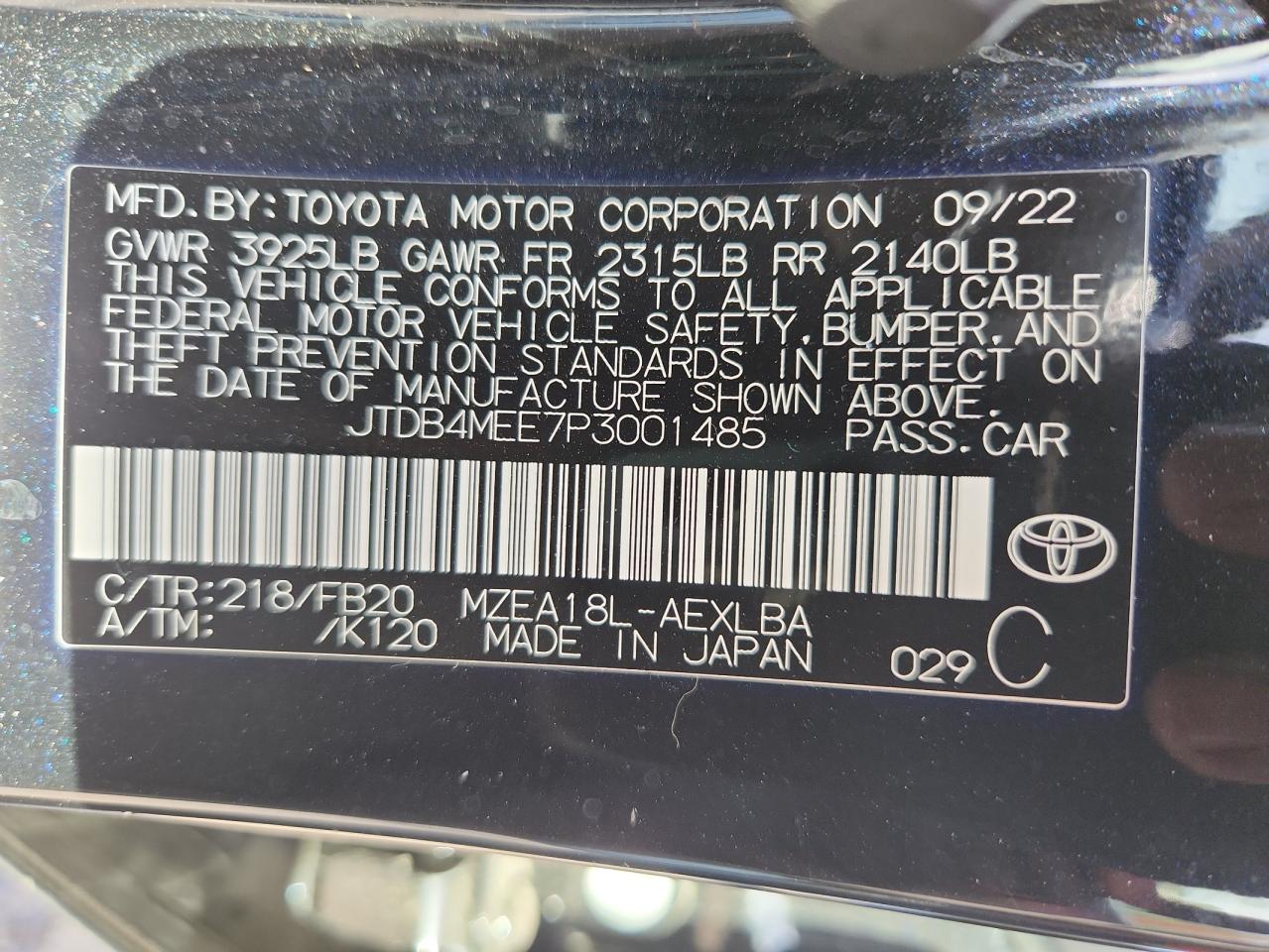 Toyota Corolla Le Image 7