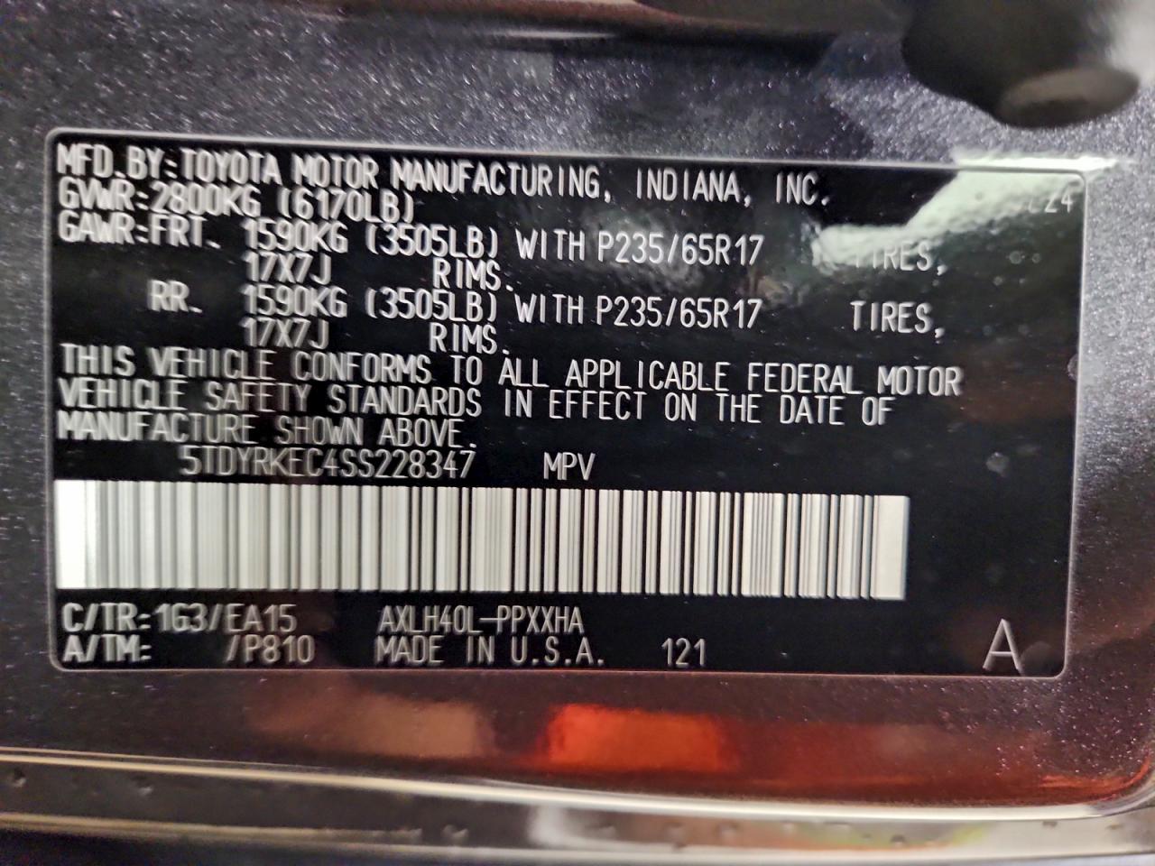 Toyota Sienna Xle Image 12