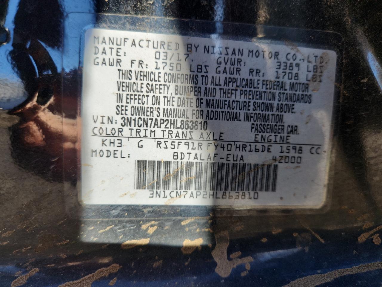 Nissan Versa S Image 9