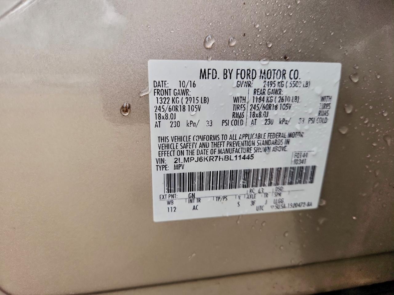 Lincoln MKX Select Image 11