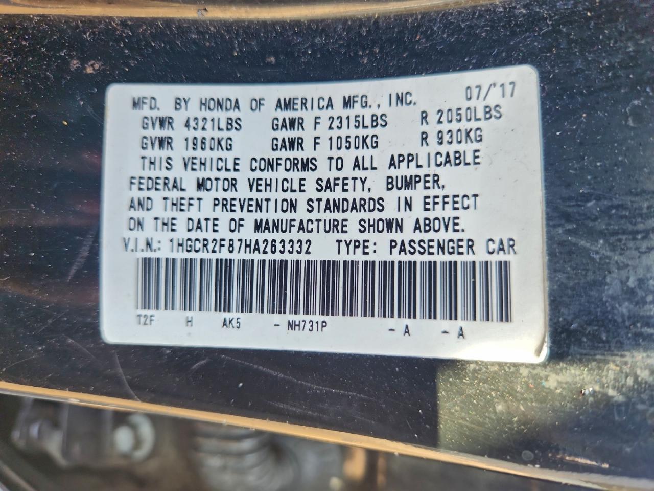 Honda Accord Exl Image 2